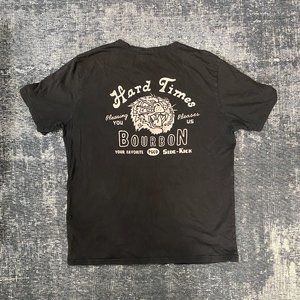 P and Co Black Pocket T-Shirt:  Hard Times Bourbon